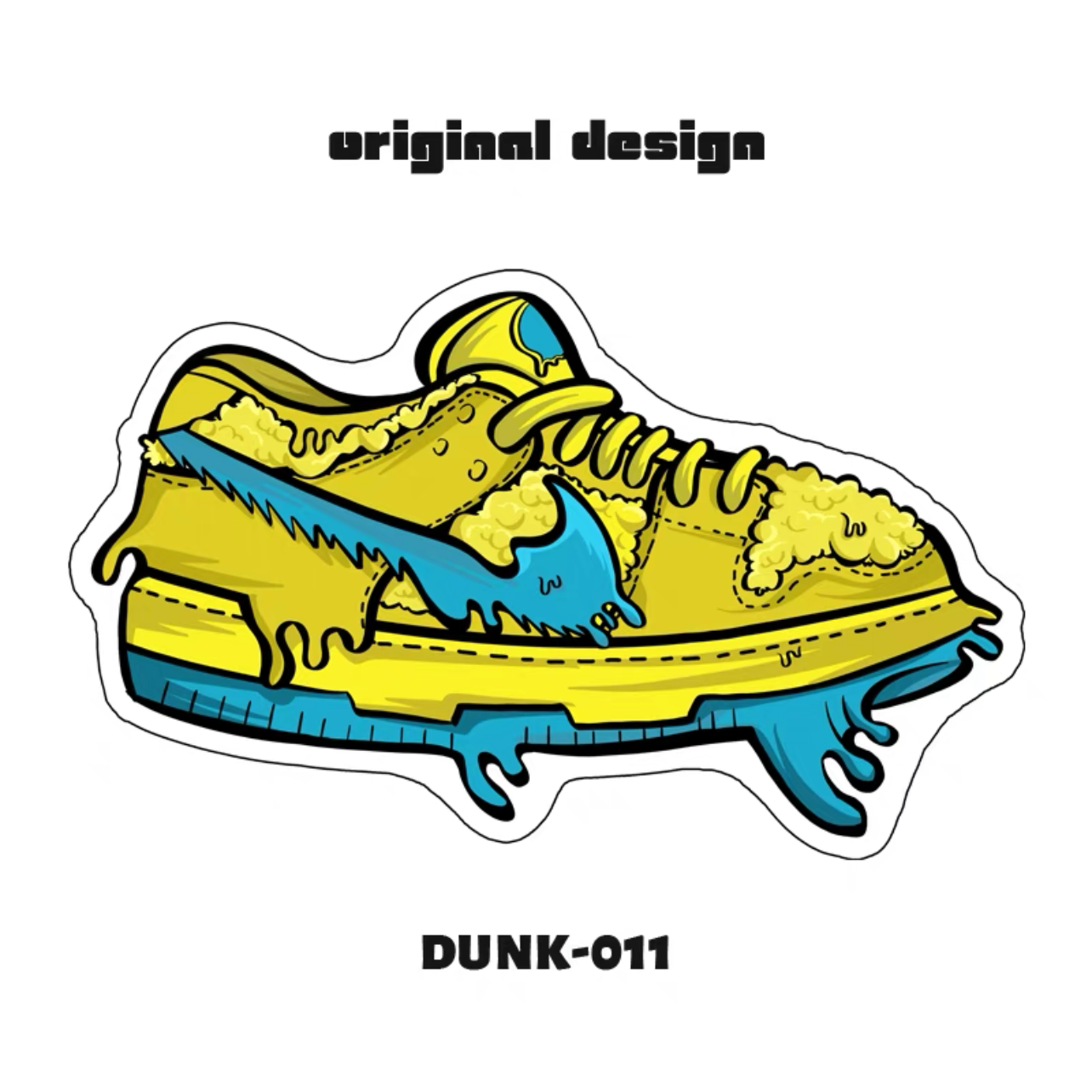 Yellow Nike Dunk Shoes Design Shoes Shape Carpet Home Decoration Area Rugs (SS021)