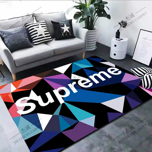 Supreme Streetwear Branded Logo Design Rectangle Carpet Modern Home Decoration Rugs (SP082)