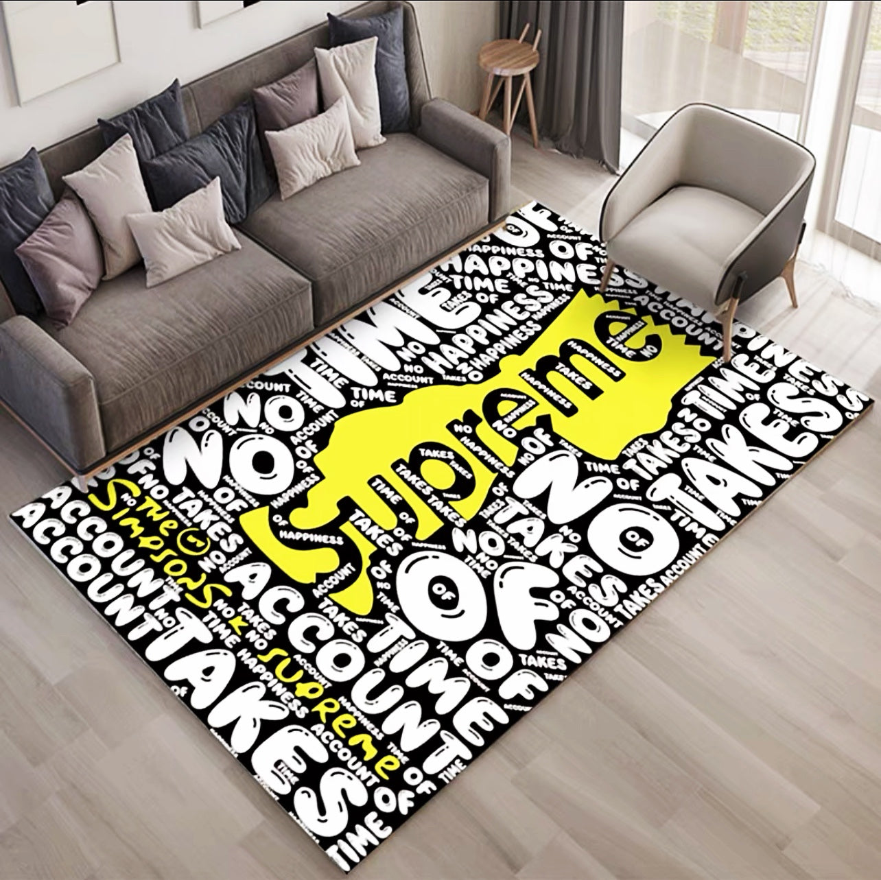 Famous Streetwear Brand Supreme Design Rectangle Carpet Home Decoration Rugs (SP011)