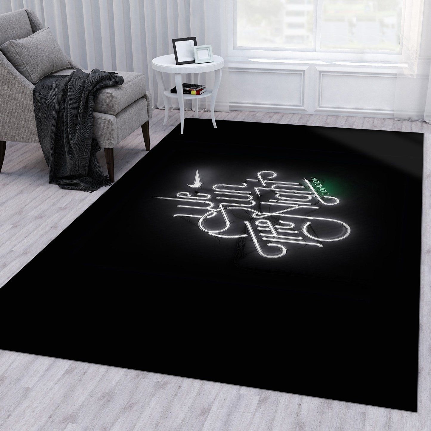 Carpet Nike Neon Design Home Decoration Rectangle Area Rugs (N016)