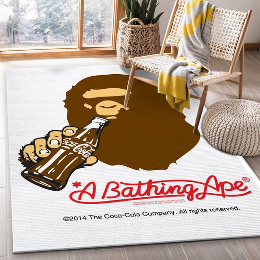 Bathing Aape X Coca Cola Crossover Branded Design Home Decoration Rectangle Area Rugs (A040)