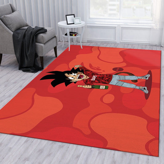 Dragon Ball X Bathing Aape Goku Streetwear Design Home Decoration Rectangle Area Rugs (A037)