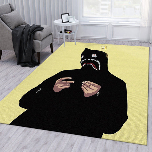 Bathing Aape Cartoon Design Home Decoration Rectangle Area Rugs (A030)