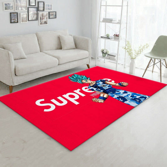 Supreme Dragon Ball Goku Aape Design Home Decoration Rectangle Area Rugs (A025)