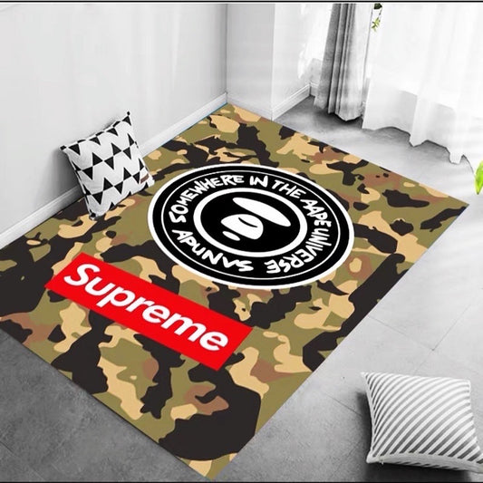 Suprme X Bathing Aape Camouflage Army Style Home Decoration Rectangle Area Rugs (A020)