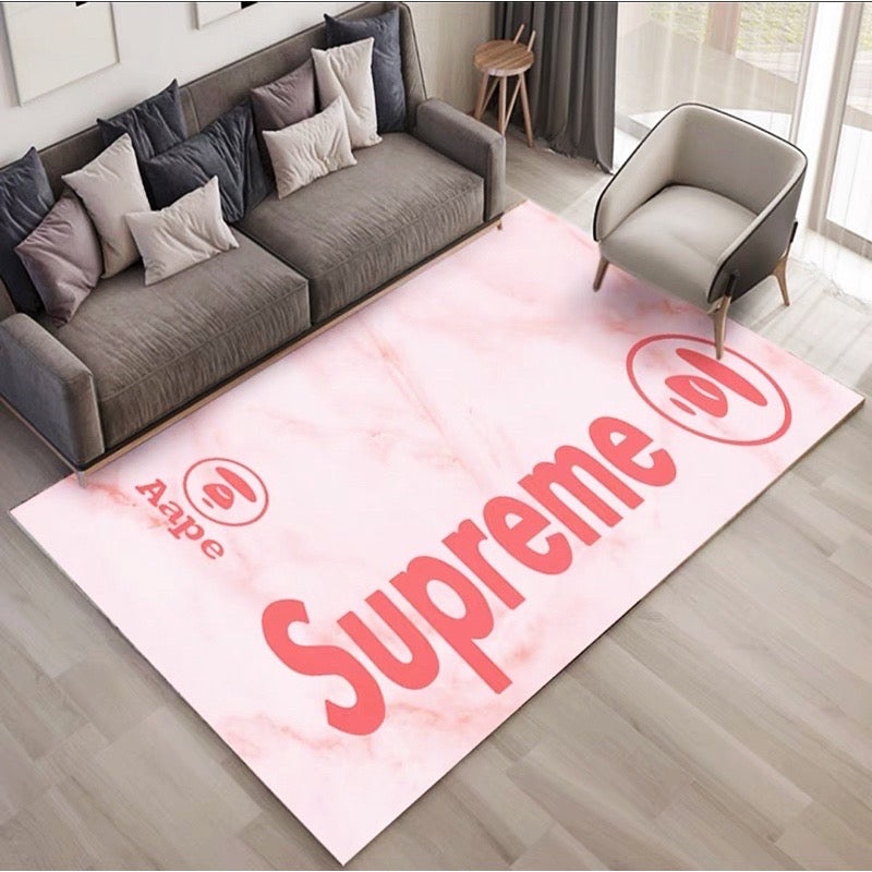 Supreme Bathing Aape Light Pink Design Home Decoration Rectangle Area Rugs (A013)