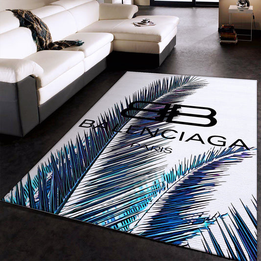 Balenciaga Paris Luxury Branded Logo Modern Home Decoration Rectangle Area Rugs (BLC003)