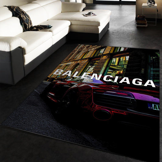 Balenciaga Luxury Branded Sport Car Design Modern Home Decoration Rectangle Area Rugs (BLC015)