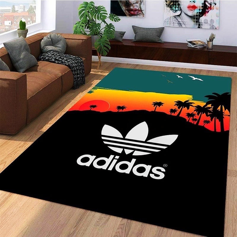 Adidas Original Sunset Background Design Rectangle Carpet Modern Home Decoration Rugs (AD019)