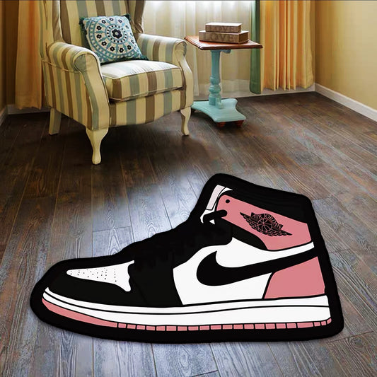 Pinky Nike Air Jordan Shoes Design Shoes Shape Carpet Sneaker Area Decoration Rugs (SS044)