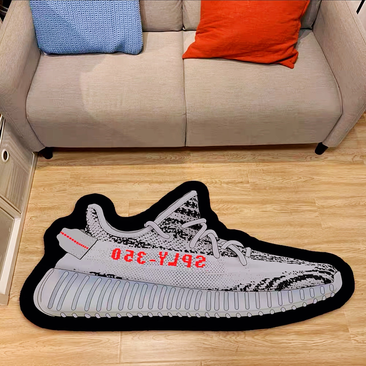 Adidas Yeezy Boost 350 Beluga 2.0 Design Shoes Shape Carpet Fashion Home Decoration Rugs (SS063)