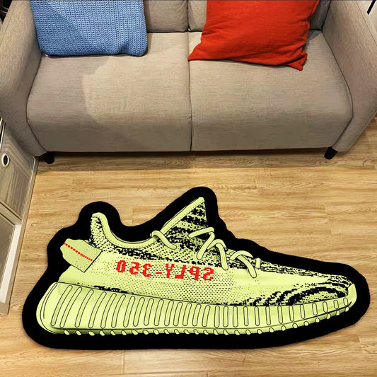 Adidas Yeezy Boost 350 Frozen Yellow Shoes Shape Carpet Sneaker Area Decoration Rugs (SS064)