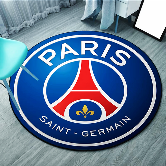 Paris Saint-Germain PSG France Ligue 1 Football Team Logo Home Decoration Round Area Rugs (RFT013)